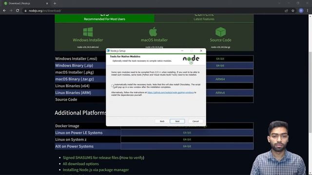 Node js and npm installation