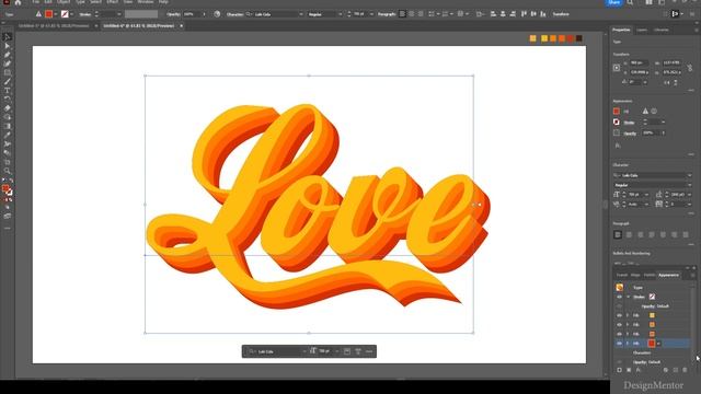 Editable Text Effect using Appearance Add New Fill in Adobe Illustrator | DesignMentor смотреть онлайн