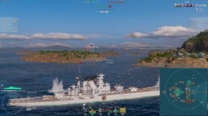 Мир Кораблей World Of Warships  ранговый бой на линкоре