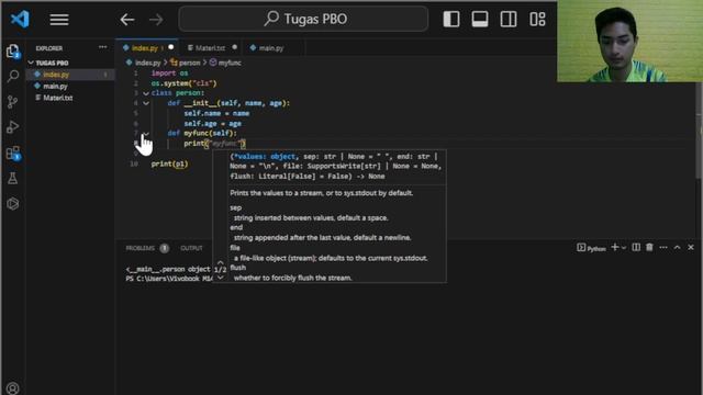 Python Classes and Objects - RAMA QUBRA PUTRA E1E122136