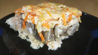 Минтай тушёный в духовке с морковью и луком/ Минтай тушёный в духовке/Минтай/Тушёная рыба