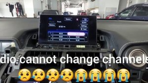 Lexus NX200T radio can not change channels, no sound, repair.
