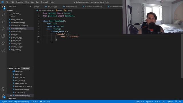 Python - FastAPI - API Doc Example смотреть онлайн