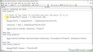 Countdown Timer in Excel