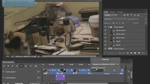 Переходы между клипами в видео в Photoshop