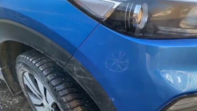 Покраска бампера на Hyundai Tucson. смотреть онлайн