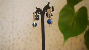 Украшения ручной работы из натуральных камней. Серьги с лазуритом