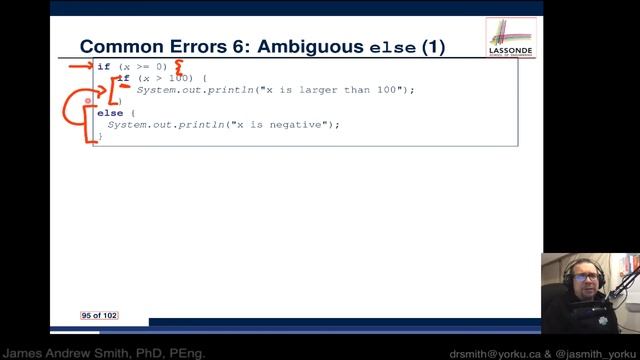 Class: Selection (if) statements : Common Errors : Variable Reassigning, Ambiguity смотреть онлайн