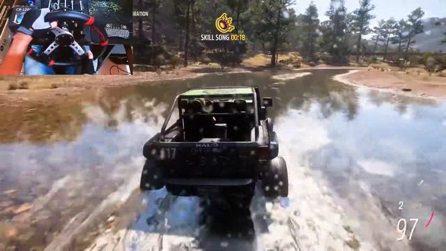 Jeep TrailCat - Forza Horizon 5 | DIY Steeringwheel Gameplay