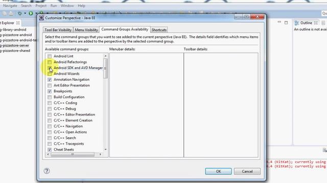 Android SDK manager missing from Eclipse, Can't find AVD and SDK manager in Eclipse
