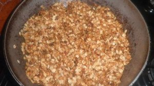 Пирог с овсянкой и яблоками