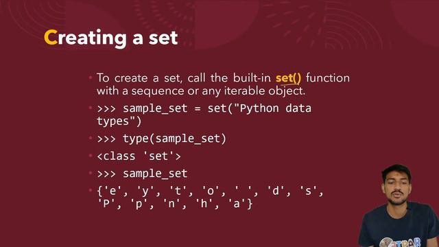 #coding #python What is DATA TYPE SET in PYTHON in hindi | basics to advanced coding