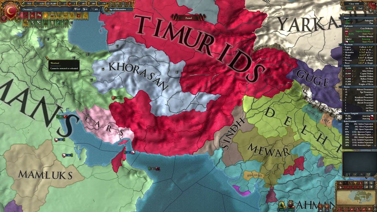 Europe Universalis IV 1.34.5 Casual ottomans часть 16.