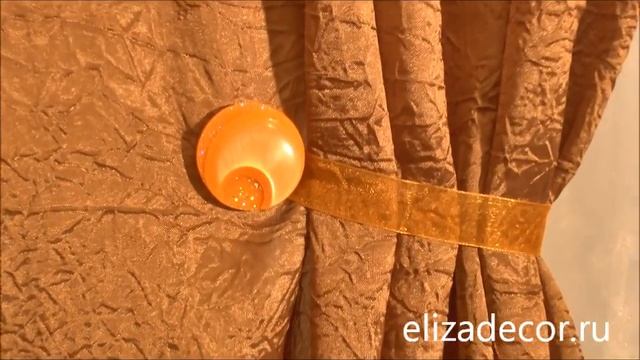 Магниты подхваты для штор Оранжевый перламутр смотреть онлайн