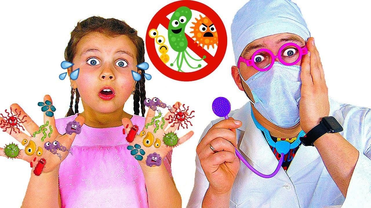 Милана и папа - история про мытье рук смотреть онлайн