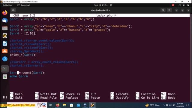 PHP Built In Functions array_count_values() count() sizeof() array_product() Part-28