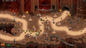 Kingdom Rush VENGEANCE сложность Veteran mission 3 Железное испытание Шахты Казана