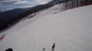 Роза Хутор, спуск с Роза Пик