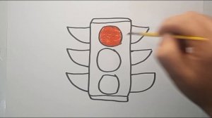 Draw a traffic light for kids Рисование светофор для детей Bolalar uchun svetofor rasm chizish