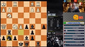 ШАХМАТЫ БЛИЦ. ЗАЩИТА ДВУХ КОНЕЙ ЗА ЧЕРНЫХ. УХ КАКАЯ СЛОЖНАЯ ПАРТИЯ