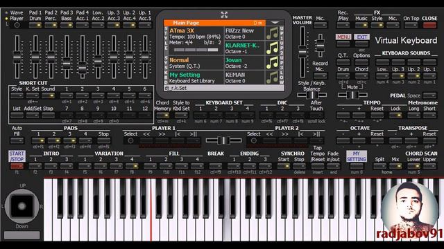 Dili Dilavər - KORG PA4X - PC смотреть онлайн