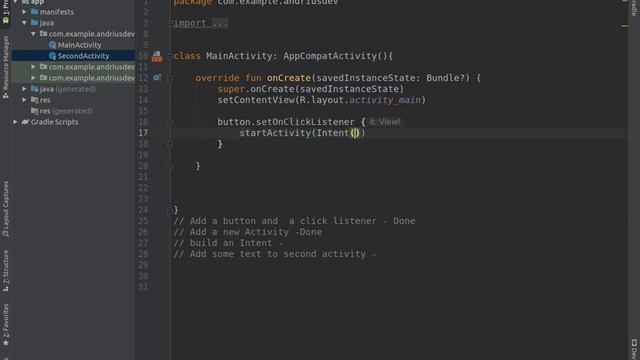 Android Studio Examples - New Activity смотреть онлайн