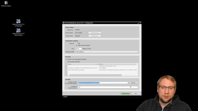 TIA Portal: Multiuser Projects Part 2 (Setting up a Multiuser Server)