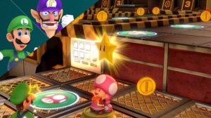 Super Mario Party Partner Party #538 Gold Rush Mine Luigi & Waluigi vs Rosalina & Wario