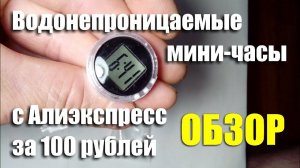 Универсальные водонепроницаемые мини-часы за 100 рублей с Aliexpress. ОБЗОР