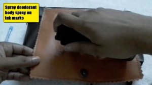 How to remove ink from leather