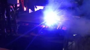 Плазменная резка толстого металла в ООО "СиМКС". Источник плазмы Hypertherm XPR300