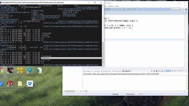 Compiling and running Java from the command line смотреть онлайн