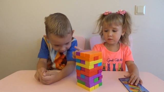 Новая ДЖЕНГА Игра для детей