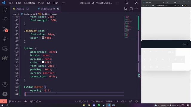 Build a CALCULATOR APP in REACT JS | A React JS Beginner Tutorial
