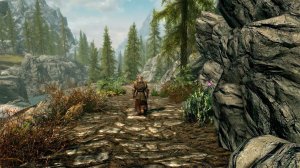 Skyrim - Просто прогулка по дороге под атмосферную музыку.