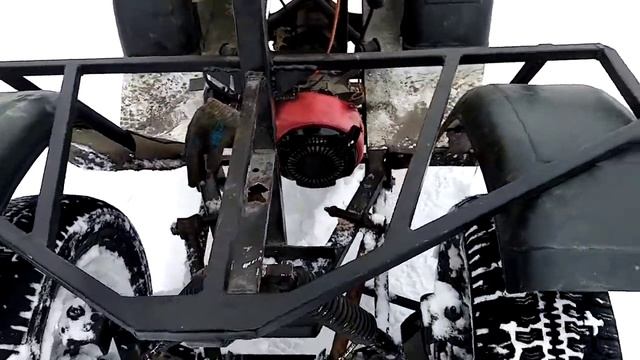 Квадроцикл с мотором от мотоблока. Зимние доработки. Новая подвеска смотреть онлайн