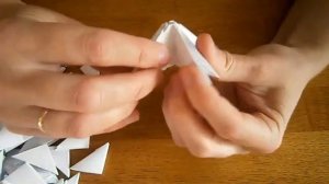 Модульное Оригами. Очень Большая Ваза из Оригами Модулей.