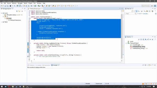 [ Java Programming ] Reading and Writing text files tutorial