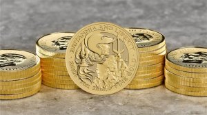 Золотая монета «Британия и Свобода» 2024 года от Королевского монетного двора