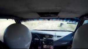 Вид из салона Ралли такси (Гомель, ВПП Зябровка)