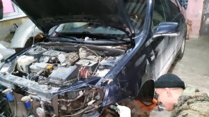 Ремонт машины после аварии.