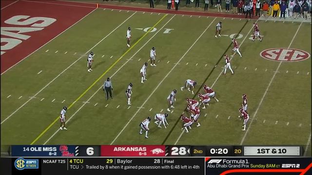 Arkansas vs Ole Miss Football 2022 смотреть онлайн
