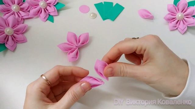 DIY ? Цветы из фоамирана за 5 минут ? Foam sheet flowers craft ?