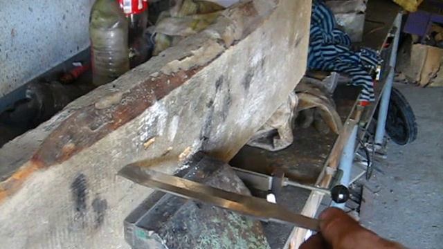 Клинок НР-40. Сталь 50ХГА(москвичевская рессора) смотреть онлайн