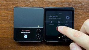 Samsung Galaxy Z Flip 4 vs Z Flip 5 Incoming Calls Folded & Unfolded. Huge Cover Screens Difference