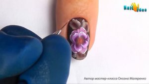 Дизайн гель лаками ХАМЕЛЕОН + КИТАЙСКАЯ роспись ногтей. Рисунки на ногтях акриловыми красками.