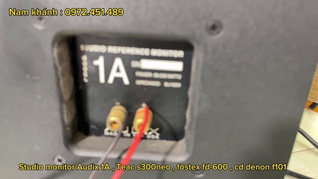Loa kiểm âm mỹ : Audix 1a studio monitor , Teac s300neo , kèn fostex fd600 , cd denon f101 giá 1tr смотреть онлайн