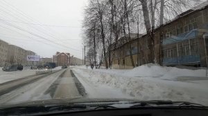 Заметает город снегом По городу на машине Козловка 11 01 2024