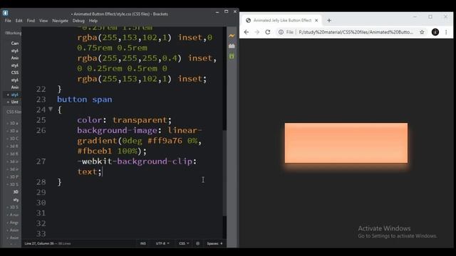 Animated Jelly Like Button || HTML5 & CSS3 || Full Tutorial