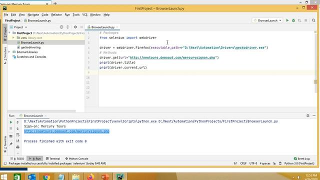 Automation | Selenium with Python | Session 2 - Project Creation & Basic Selenium Methods